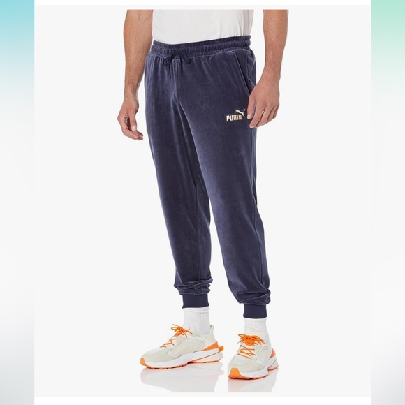 Puma men’s Dark Blue Sweatpants - Picture 1 of 6